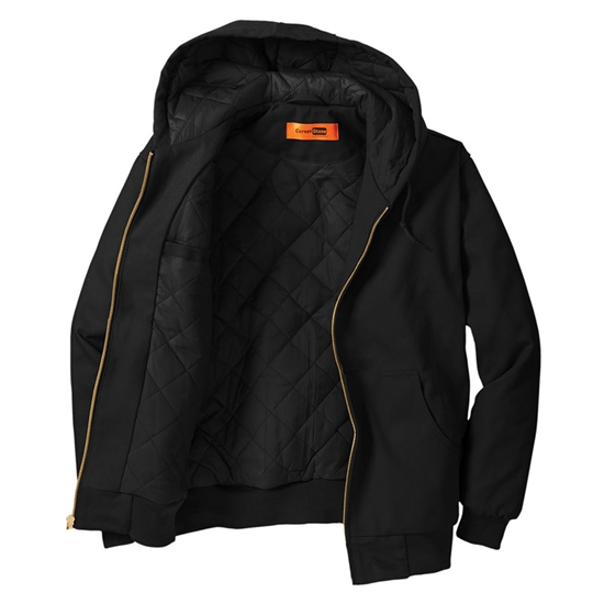 Duck Cloth Hooded Work Jacket - MT16-Black